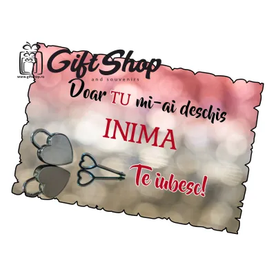 Doar tu mi-ai deschis inima, magnet frigider mgs058